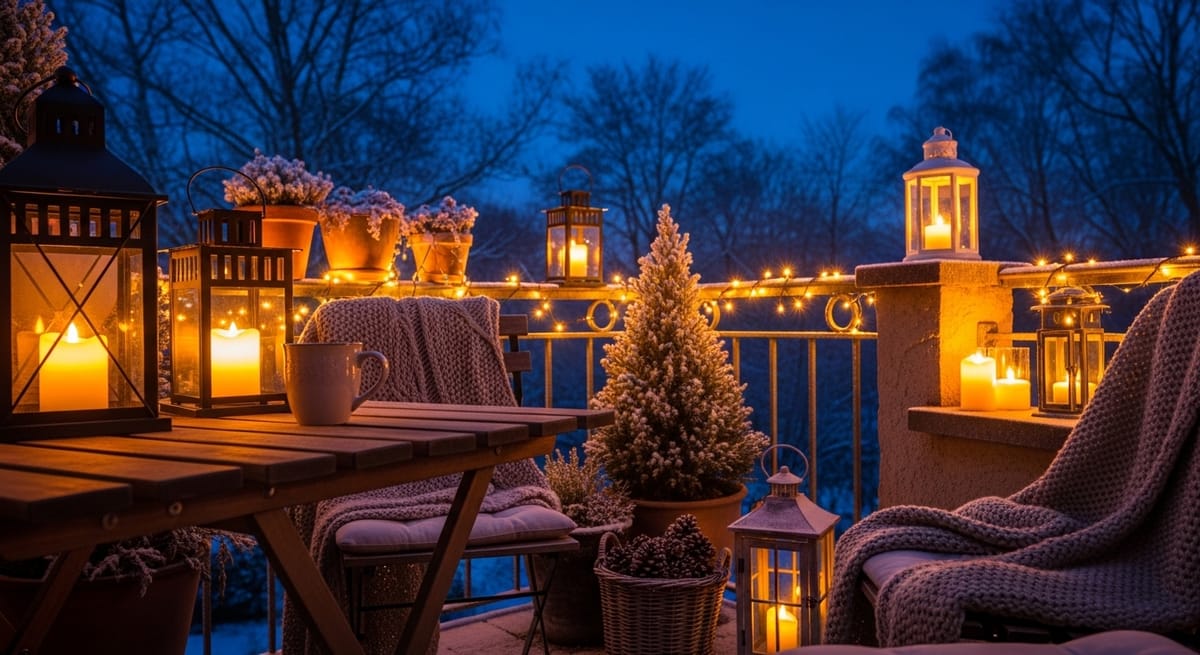 Warmes Licht für kalte Nächte: So wird die Terrasse gemütlich.