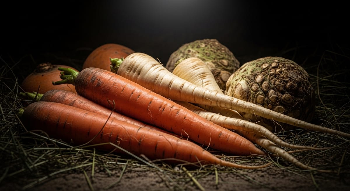 Das Geheimnis der dicken, essbaren Wurzeln.
